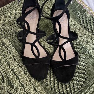 Vince Camuto Black Strappy Heels